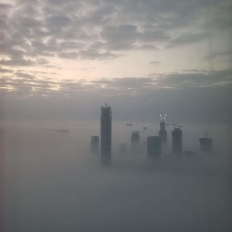 セントレジス珠海のスイートルームからの珠海の眺め