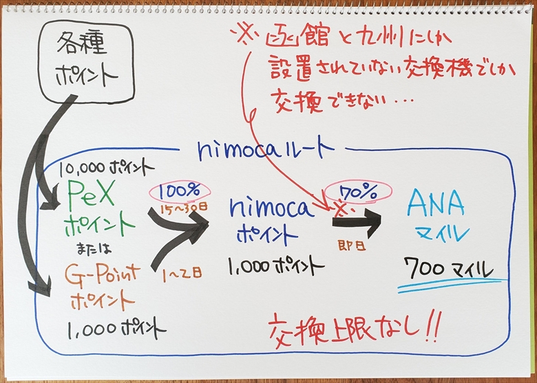 nimocaルートの図解