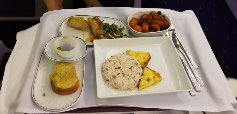 タイ航空 ロイヤルシルククラス ビジネスクラス ANAマイル スターアライアンス SFC 機内食