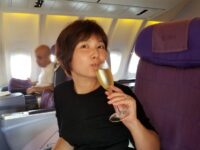 タイ航空 ロイヤルシルククラス ビジネスクラス ANAマイル スターアライアンス SFC ウェルカムドリンク シャンパン