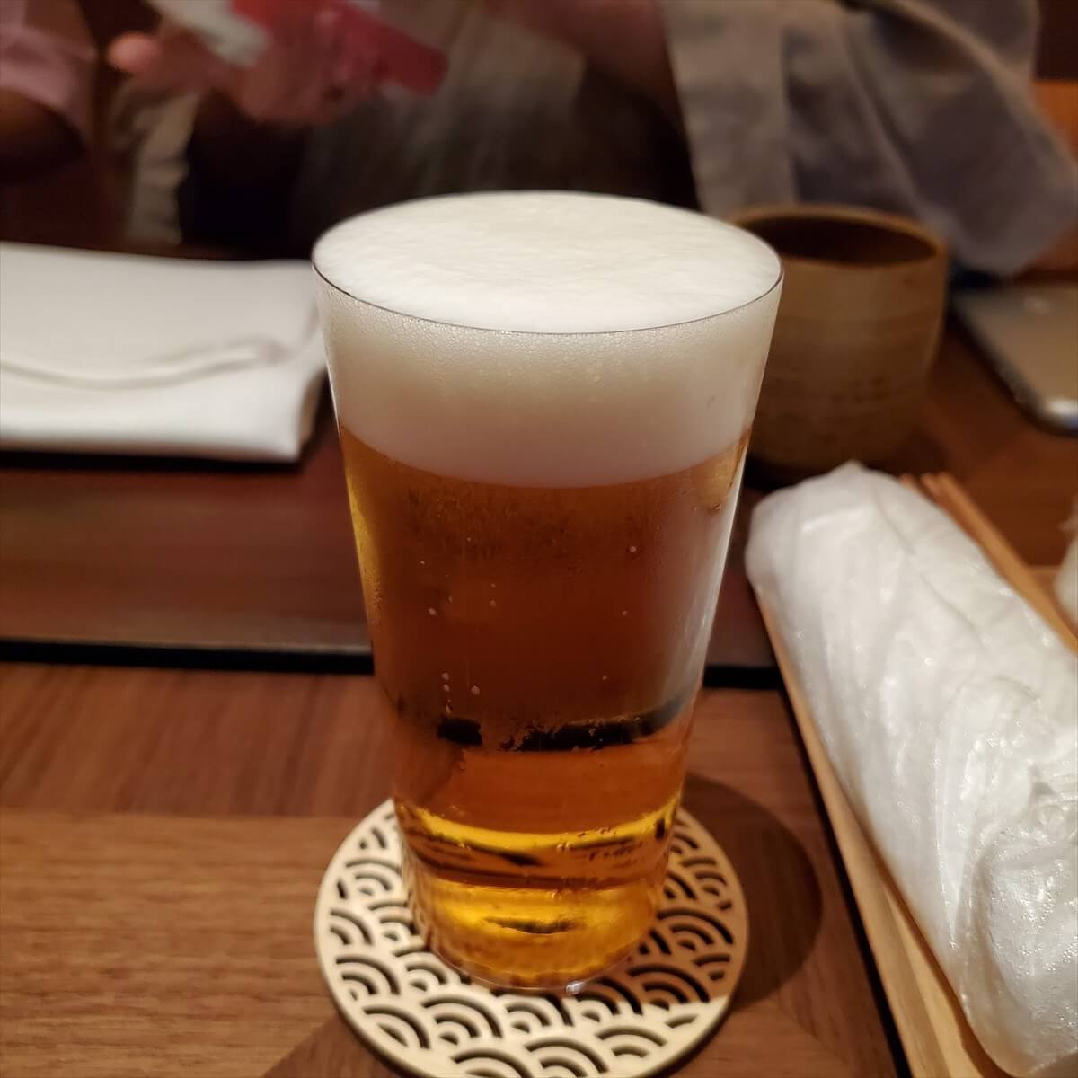 リッツカールトン日光のディナーのビール