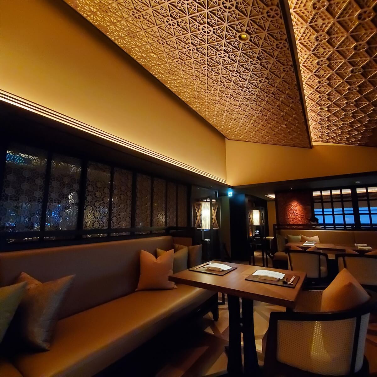 リッツカールトン日光の日本料理レストランの内装