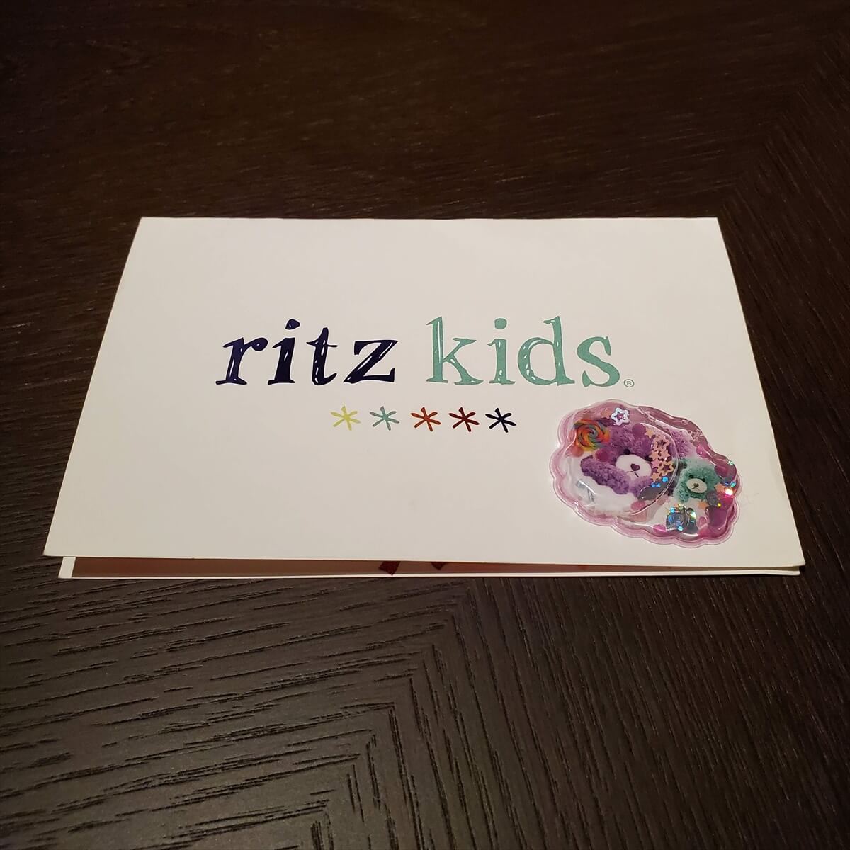 リッツカールトン日光のリッツ・キッズのメッセージカード