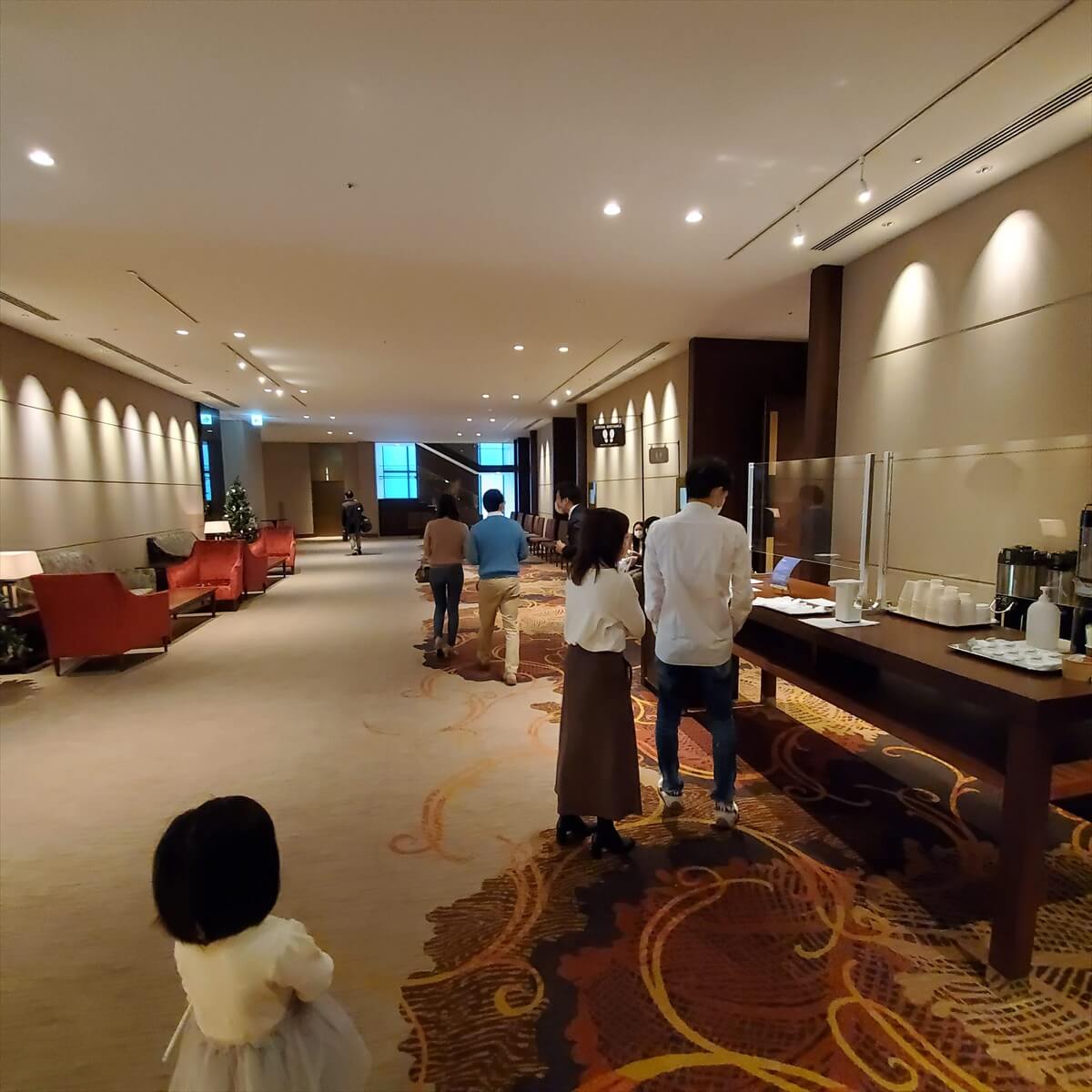 ウェスティンホテル仙台の朝食の特設会場