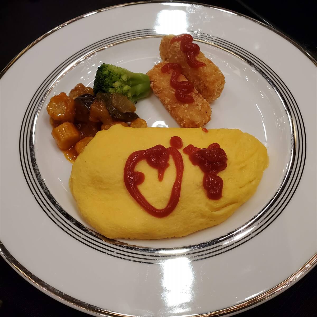 ウェスティンホテル仙台の朝食ビュッフェのオーダー卵料理のオムレツ
