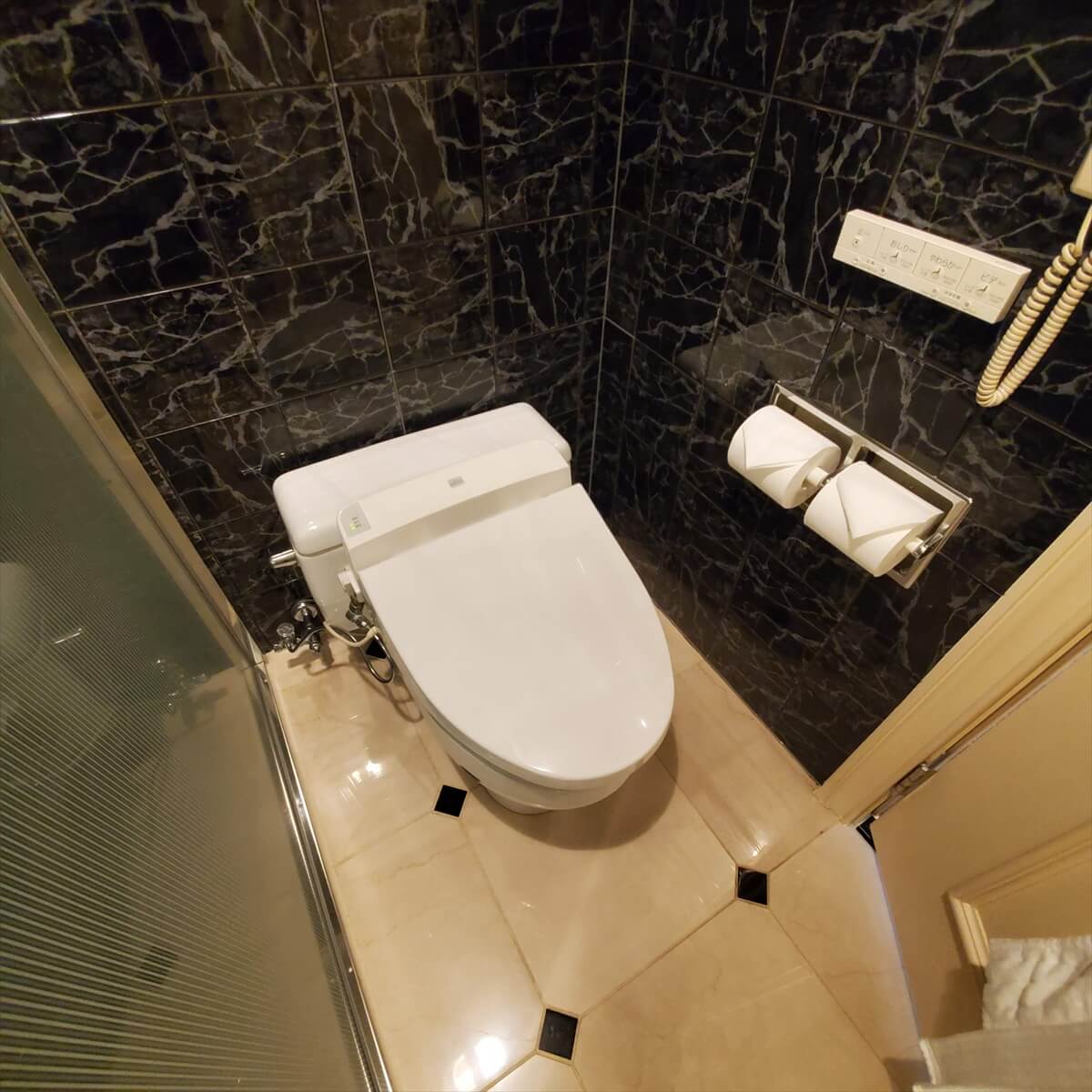 ウェスティンホテル東京のエグゼクティブルームキングの部屋のトイレ