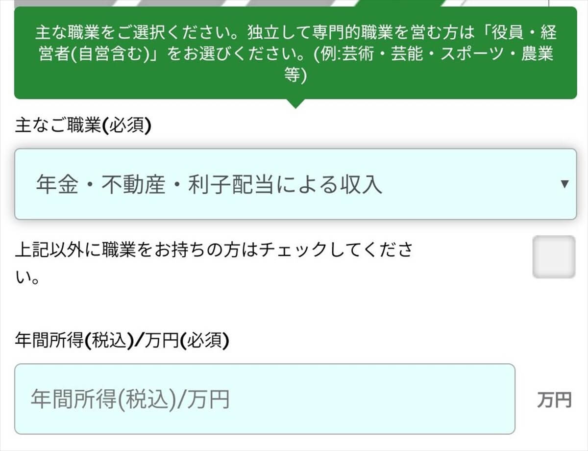 SPGアメックスは無職でも年金収入島があれば申し込める