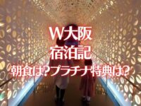 W大阪宿泊記ブログレビュー